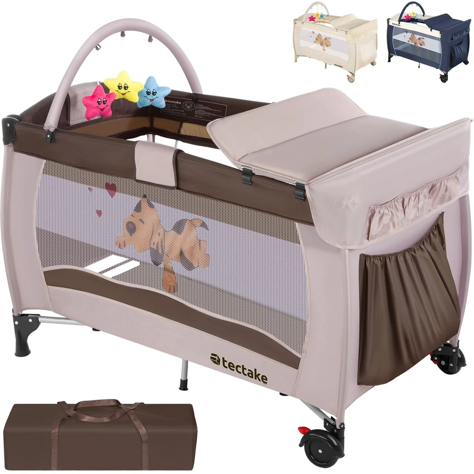 Babybett Kinder Reisebett Baby Kinderreisebett Transporttasche 132 x 75 x 104 cm - Bild 1 von 1