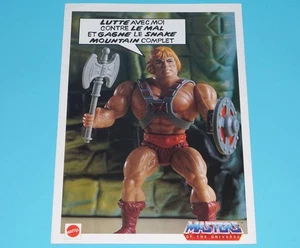 MOTU HE-MAN MASTERS OF THE UNIVERSE ‘SNAKE MOUNTAIN CONTEST’ FORM 1985 BELGIUM - Picture 1 of 2