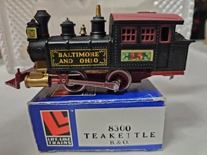 Life Like 8300 HO Baltimore & Ohio 0-4-0 TeaKettle Tank Switcher - Tested w/Box - Picture 1 of 9