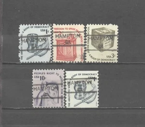 GEORGIA Precancels: Set of Americanas - Hampton 835.5 - Picture 1 of 1