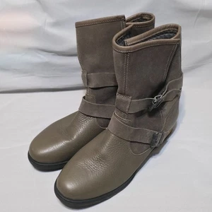 Botas Sorel para mujer de gamuza y cuero con hebilla plegable talla 11 - Imagen 1 de 7