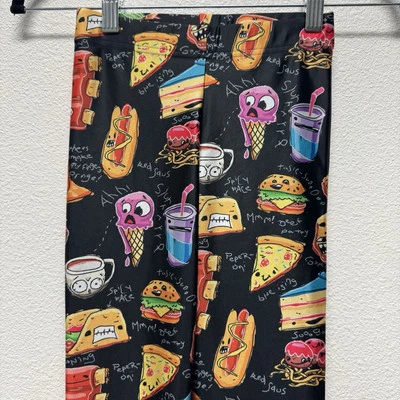 Black Milk Munchies leggings XXS Foodie Black - Image 1 of 3