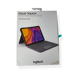 Logitech Folio Touch Keyboard Case iPad Air 4th Gen Trackpad Smart Connector - Picture 1 of 10