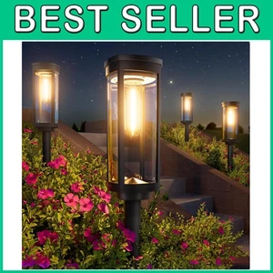 Outdoor Solar Pathway Lights 6 Pack,  Waterproof - Picture 1 of 10