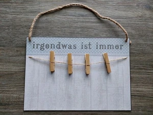 Memoboard Notiztafel Tafel Deko-/Merktafel Kalender Klammern - Bild 1 von 3