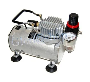 MINI COMPRESSORE PER AEROGRAFO DECORAZIONE MODELISMO AEROGRAFIA - Picture 1 of 1
