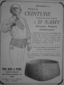 WERBUNG ELASTISCHER ANATOMISCHER ABNEHMENGÜRTEL VON DR NAMY - BOS und PUEL - Bild 1 von 1