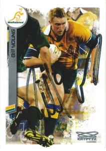 Signed 2003 WALLABIES Rugby Union Card BILL YOUNG - Picture 1 of 2