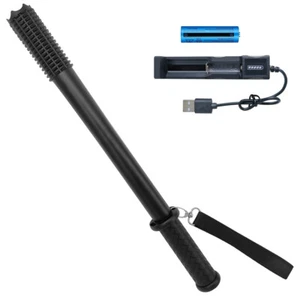 LED Flashlight 3 Modes Powerful Emergency Security Torch Light Rechargeable Lamp - Picture 1 of 12