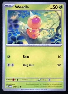 Weedle 13/165 - Pokemon Scarlet Violet 151 - NM - Picture 1 of 1