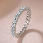 925 Sterling Silver Ring Mosaic Simulation Diamond  Paris Fashion Goddess Ring