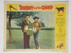 1961 Tomboy and the Champ 11x14 Lobby Card #2 Candy Moore, Ben Johnson