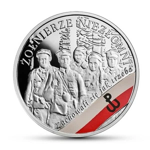Polonia 2017 10 zl. Moneda de plata Los soldados duraderos malditos por los comunistas - Imagen 1 de 5