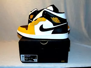 Air Jordan 1 Mid ‘Yellow Ochre’ -Dq8426-701 Sz 12 - Picture 1 of 9