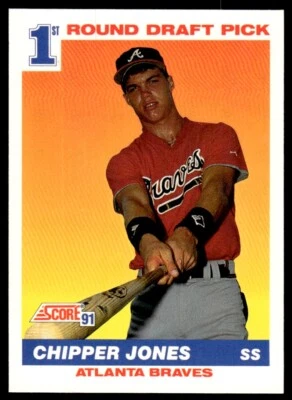 1991 Score Chipper Jones Rookie Atlanta Braves #671 R98 - Image 1 of 2