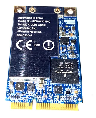 Origin. Apple Airport Karte 020-5335-A 607-2241-A iMac 24″ A1225 2007 BCM94321MC - Bild 1 von 2