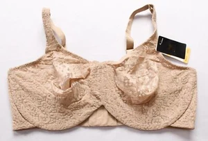 Wacoal Women's Halo Lace Full Figure Underwire Bra BL1 Toast Size 40DD NWT - Picture 1 of 3