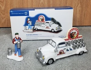 Department 56 Snow Village FRESH DAIRY DELIVERY SET OF 2 55195 ACCESSORY - Picture 1 of 5
