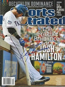 **GFA Sports Illustrated * JOSH HAMILTON * signiertes SI Magazin AD4 COA ** - Bild 1 von 1