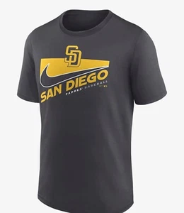 Nike Dri-Fit MLB San Diego Padres Pop Swoosh Town T-shirt Men's Size L - Picture 1 of 4
