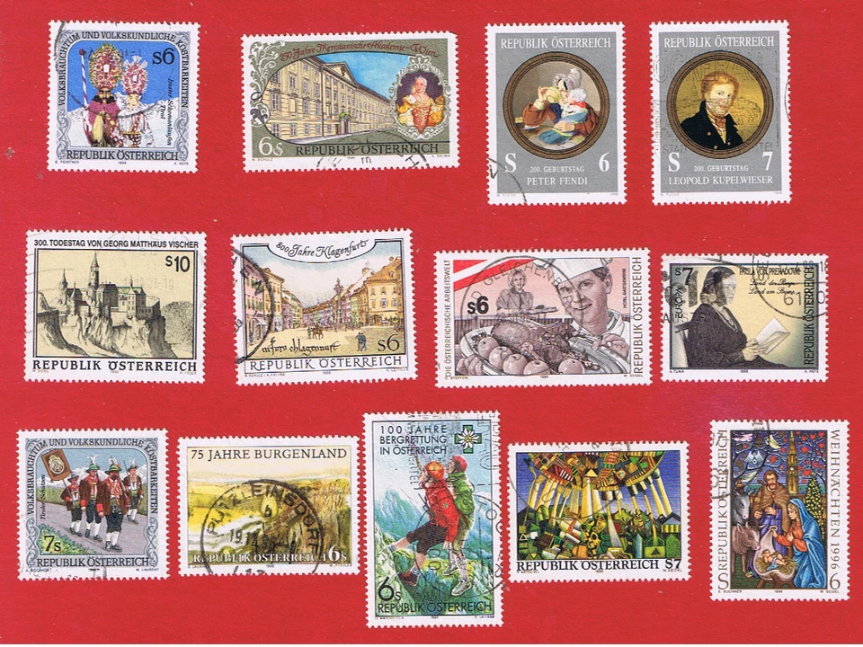 Austria #1694 /1713  VF used 13 Commemorative's  Free S/H - Image 1 of 1