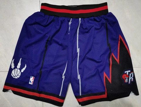 Toronto Raptors Retro Basketball Shorts - Blue New Size:S-XXL Cover