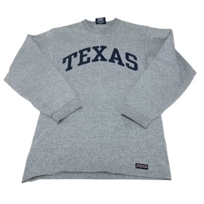 De colección Texas Manga Larga Para Hombre Pequeño Gris University College Jansport Foto 1 de 4