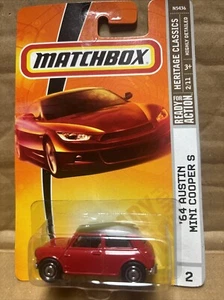 Matchbox #2 '64 Austin Mini Cooper S, Ready for Action/Heritage Classics, red - Picture 1 of 2