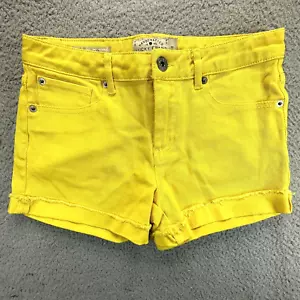 Lucky Brand Denim Riley Shorts Womens sz 14 Yellow Stretch W 27.5ins - Picture 1 of 12