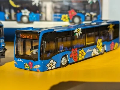 Raro Swiss Beauty Arosa Express Bus escala 1/87 HO HOm Rietze Citaro BEMO Rhb Foto 1 de 4