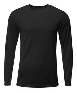 5 PACK OF A4 100% 3.5oz Polyester Fabric Sprint Long Sleeves T-Shirt - N3425 - Picture 1 of 5