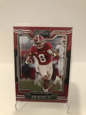 John Metchie III 2022 Panini Chronicles Draft Picks Playbook Rookie #14 - Image 1 of 2