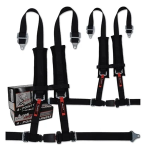 Aces Racing Pair of 2" 4 Point Harness padding E4 Certified Ez Buckle NEW *READ - Picture 1 of 10