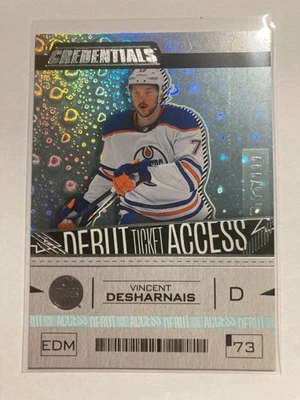 2023-24 Upper Deck Credentials #122 Vincent Desharnais RC 556/999 - Image 1 of 2