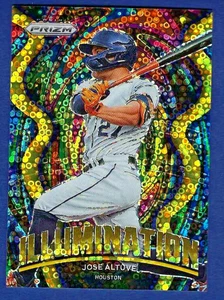 Panini Prizm Jose Altuve Illumination 2022 #IL-14 Gold Donut Circles Prizm 05/10 - Imagen 1 de 2