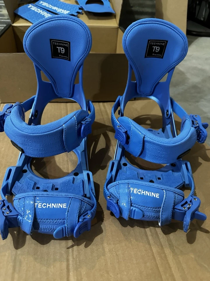 Fijaciones de snowboard Technine Elements Pro RARAS AZUL RAZZ, muy bonitas, ¡ver fotos! Foto 1 de 4