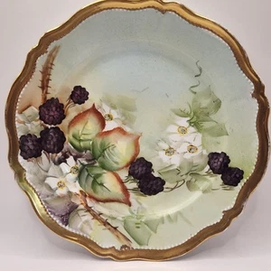 Plato Royal Albert vintage, con un diseño pintado a mano de moras,... - Imagen 1 de 10