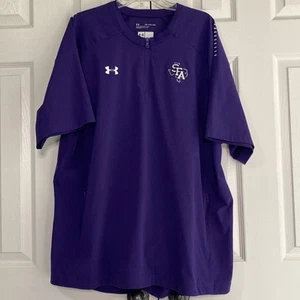 Stephen F Austin Under Armour pull over Mens 2XL Loose team issue 1/4 zip SFA - Picture 1 of 9