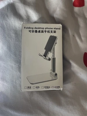 Adjustable iPhone Desktop Stand – Universal Phone Holder for Desk & Table - Image 1 of 4