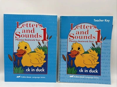 Abeka Letters & Sounds 1 Student WorkText & Teacher Key (4th Edition) 1st Grade - Image 1 of 4