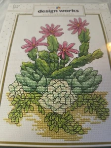 Counted Cross Stitch Kit ~ Design Works Cactus Flowers  - Picture 1 of 4