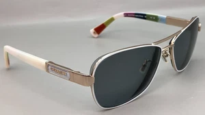 Monture de lunettes Coach HC7012 Caroline or blanc aviateur métal 56-14-130 CADRES - Photo 1/12