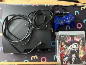 Sony PlayStation 3 Console 4.83 FW PS3 Slim 160GB + 1 Controller 8 Games Bundle - Picture 1 of 10
