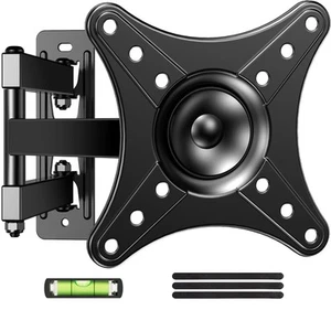 Full Motion TV Wall Mount for 13-32" Screens, Swivel Tilt VESA 100x100mm 33lbs - Picture 1 of 8