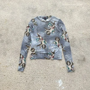Angels Mesh Hysteric Glamour Gaultier Vibe Cop Copine Long Sleeve Japanese Brand - Picture 1 of 11