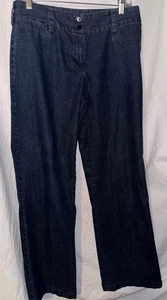 Focus 2000 Women’s Pants Sz 5 Dark Wash Denim Trousers Stretch Dressy Junior - Picture 1 of 6