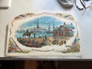The Midnight Ride Of Paul Revere 1775 Plastic Place Matt - Picture 1 of 2