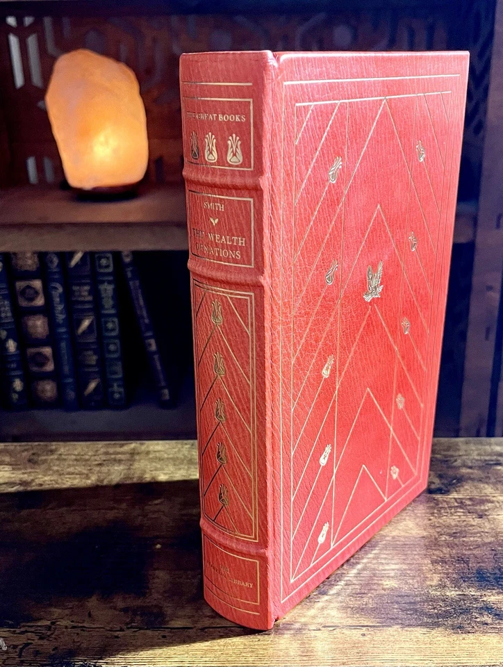 Wealth Of Nations by Adam Smith Franklin Library The Great Books Leather Bound! - Image 1 of 3