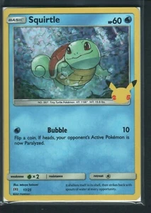 Squirtle Holographic 17/25 Pokémon Card 25th with extras - Bild 1 von 1