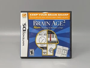 Brain Age 2 Nintendo DS Replacement Case & Manual Only No Game - Picture 1 of 8